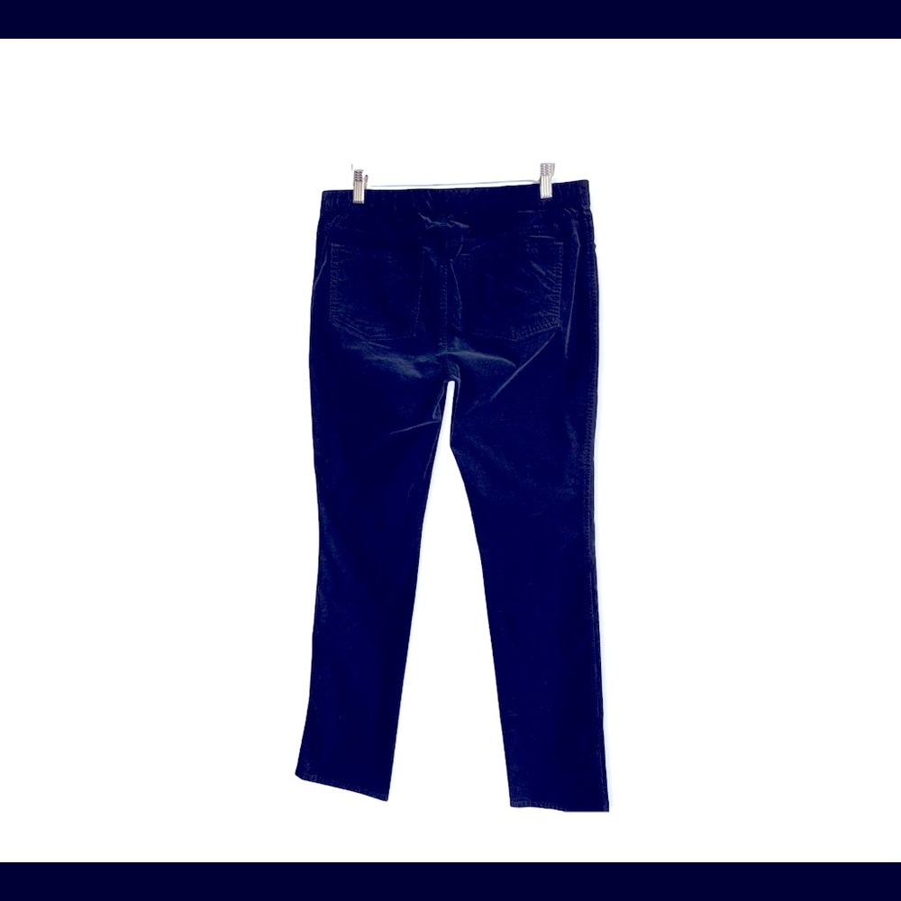 T Tahari Navy Blue Corduroy Pants Sz 12 - Picture 2 of 5